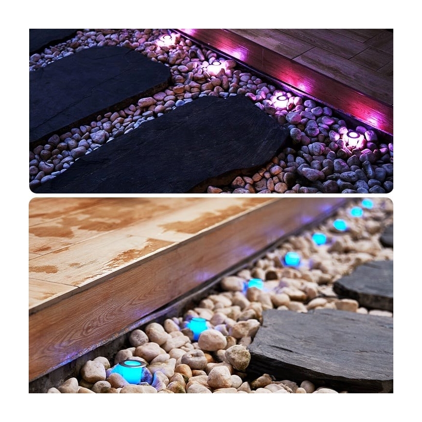 Immax NEO 07905L - LED RGB Dimbare lamp op zonne-energie ESTRELAS 8xLED/0,25W/5V IP65 Tuya 2200 mAh