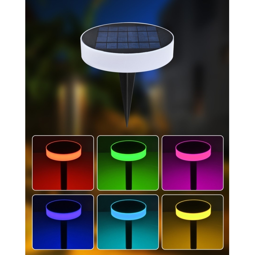 Immax NEO 07910L - LED RGB Dimbare lamp op zonne-energie met een sensor NEO LITE LED/1W/5V rond IP54 Tuya 1300 mAh
