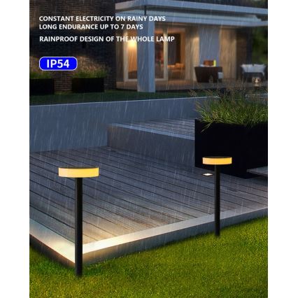 Immax NEO 07910L - LED RGB Dimbare lamp op zonne-energie met een sensor NEO LITE LED/1W/5V rond IP54 Tuya 1300 mAh