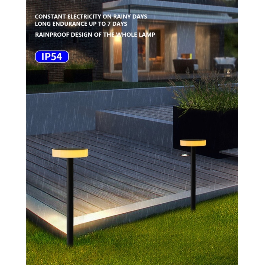 Immax NEO 07910L - LED RGB Dimbare lamp op zonne-energie met een sensor NEO LITE LED/1W/5V rond IP54 Tuya 1300 mAh