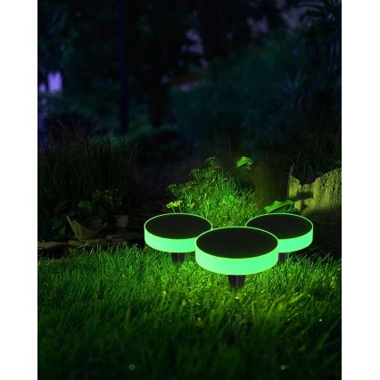 Immax NEO 07910L - LED RGB Dimbare lamp op zonne-energie met een sensor NEO LITE LED/1W/5V rond IP54 Tuya 1300 mAh