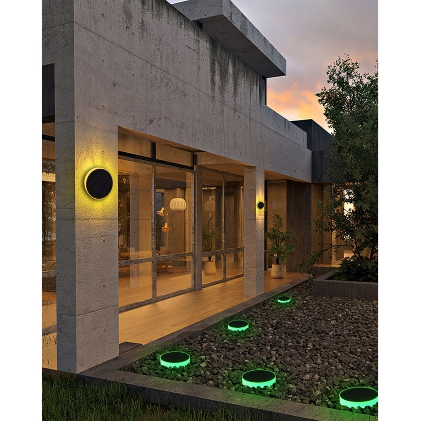 Immax NEO 07910L - LED RGB Dimbare lamp op zonne-energie met een sensor NEO LITE LED/1W/5V rond IP54 Tuya 1300 mAh