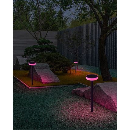 Immax NEO 07910L - LED RGB Dimbare lamp op zonne-energie met een sensor NEO LITE LED/1W/5V rond IP54 Tuya 1300 mAh