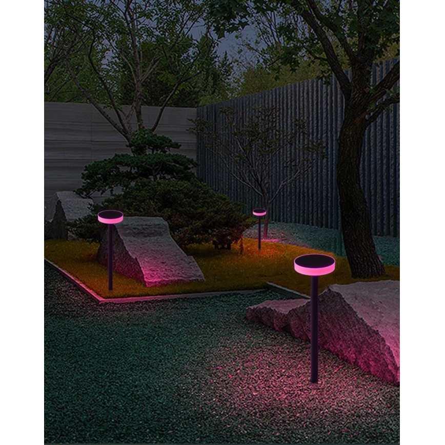 Immax NEO 07910L - LED RGB Dimbare lamp op zonne-energie met een sensor NEO LITE LED/1W/5V rond IP54 Tuya 1300 mAh