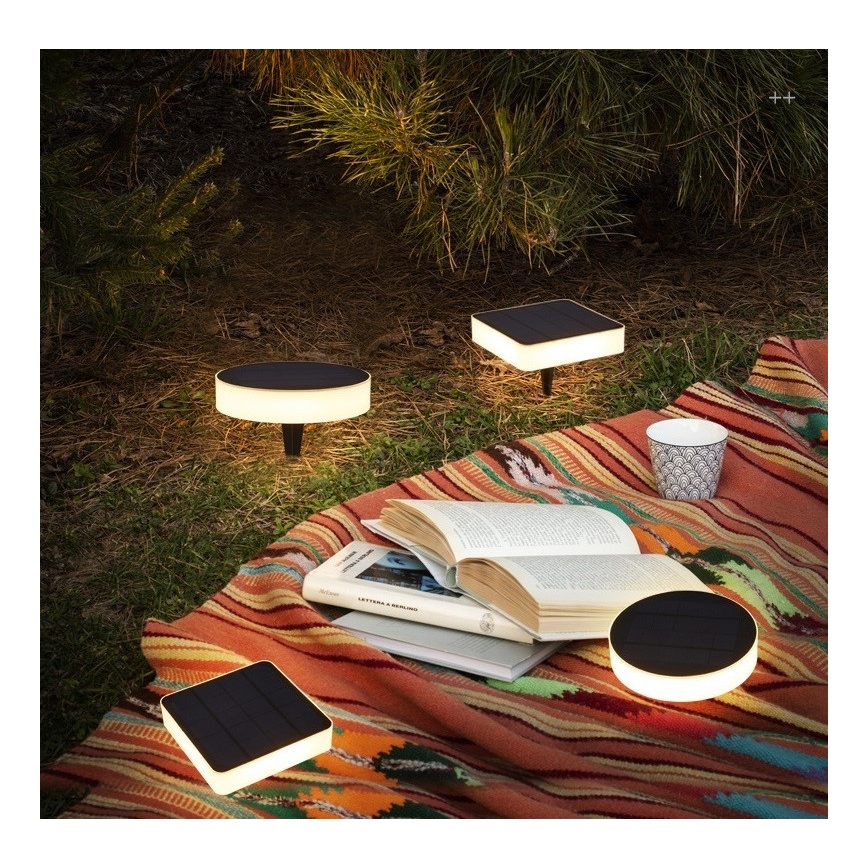 Immax NEO 07911L - LED RGB Dimbare lamp op zonne-energie met een sensor NEO LITE LED/1W/5V hoekig IP54 Tuya 1300 mAh