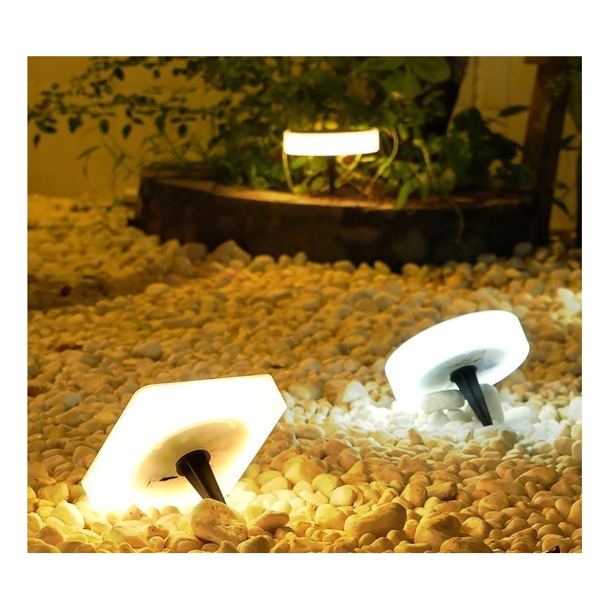 Immax NEO 07911L - LED RGB Dimbare lamp op zonne-energie met een sensor NEO LITE LED/1W/5V hoekig IP54 Tuya 1300 mAh