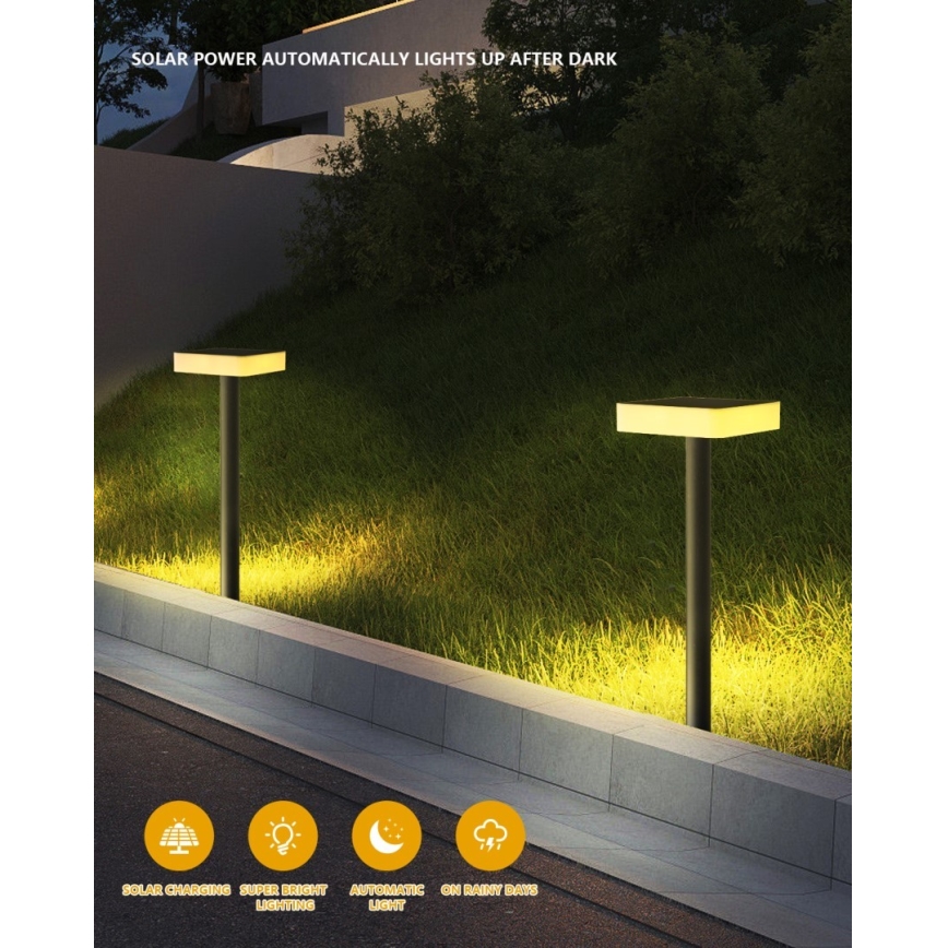 Immax NEO 07911L - LED RGB Dimbare lamp op zonne-energie met een sensor NEO LITE LED/1W/5V hoekig IP54 Tuya 1300 mAh
