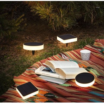 Immax NEO 07911L - LED RGB dimbare solarverlichting met sensor NEO LITE LED/1W/5V vierkant IP54 Tuya 1300 mAh