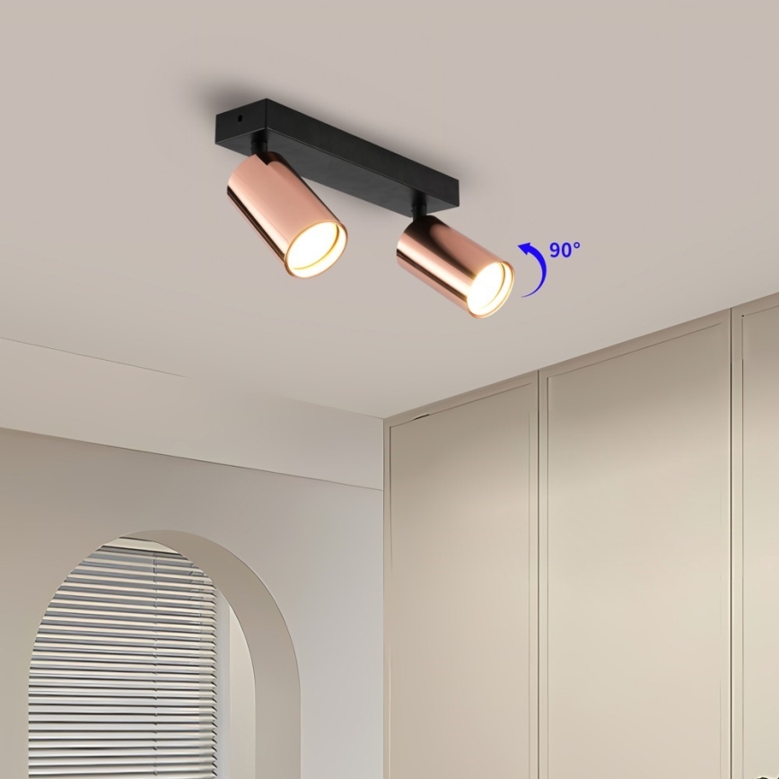 Immax NEO 08302L - Spotlamp PUNTO 2xGU10/9W/230V roségoud