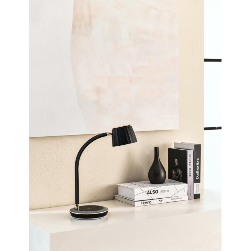 Immax NEO 08996L - LED dimbare tafel lamp met draadloos opladen PERLA LED/1,5W + LED/6W/230V 3800-4300K