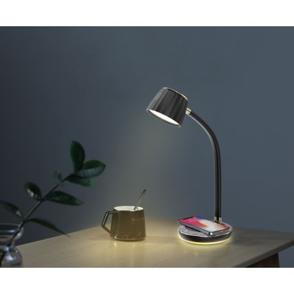 Immax NEO 08996L - LED dimbare tafel lamp met draadloos opladen PERLA LED/1,5W + LED/6W/230V 3800-4300K