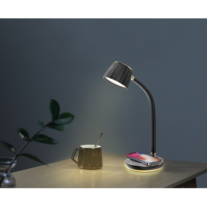 Immax NEO 08996L - LED dimbare tafel lamp met draadloos opladen PERLA LED/1,5W + LED/6W/230V 3800-4300K