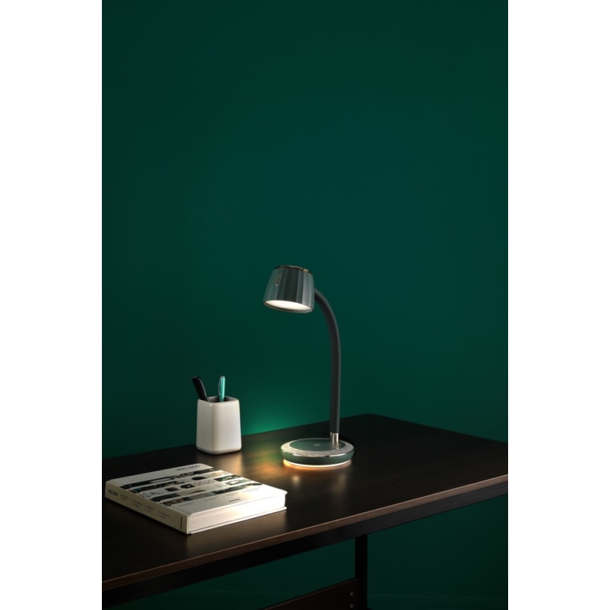 Immax NEO 08996L - LED dimbare tafel lamp met draadloos opladen PERLA LED/1,5W + LED/6W/230V 3800-4300K