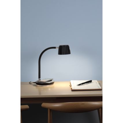 Immax NEO 08996L - LED dimbare tafel lamp met draadloos opladen PERLA LED/1,5W + LED/6W/230V 3800-4300K