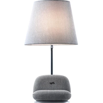 Immax NEO 09109L - Dimbare LED-tafellamp met Qi-draadloze oplader SOFA LED/6W/230V grijs