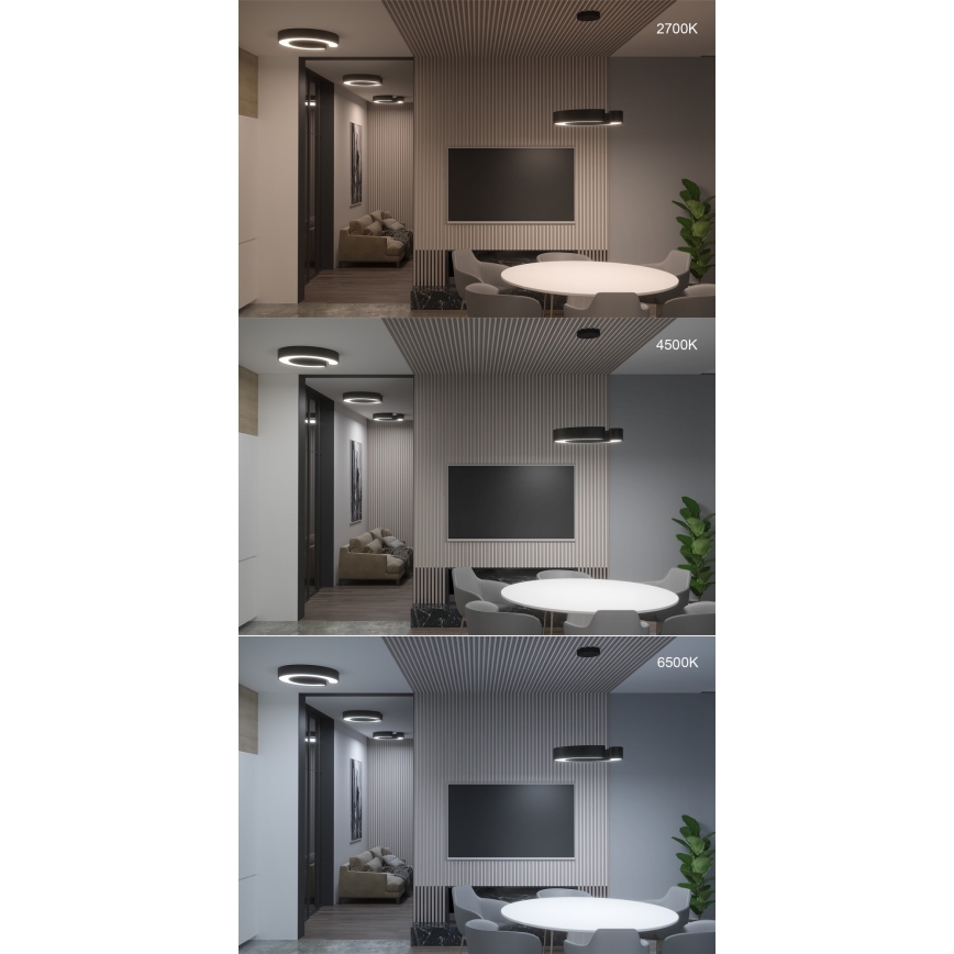 Immax NEO 7133 - LED SMART Dimbare plafondlamp CÉČKO LED/52W/230V + afstandsbediening 60 cm Tuya ZigBee