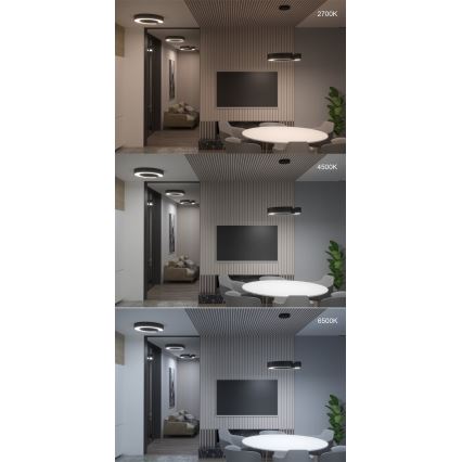 Immax NEO 7134 - LED SMART Dimbare hanglamp aan een koord CÉČKO LED/43W/230V + afstandsbediening 60 cm Tuya ZigBee