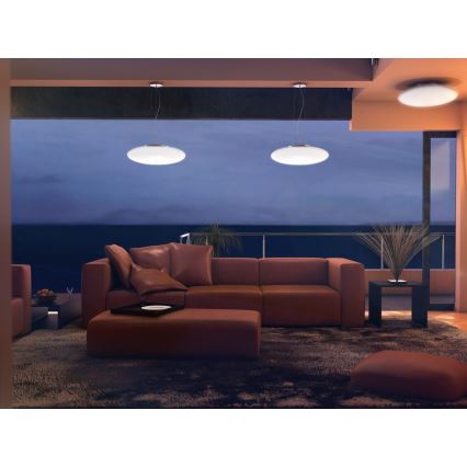Immax NEO - LED RGB Hanglamp aan koord dimbaar ELIPTICO 3xE27/8,5W/100-240V + AB Tuya