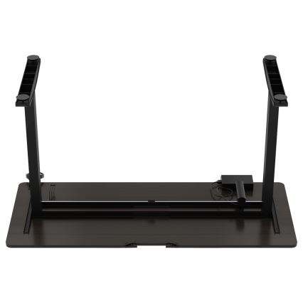 In hoogte verstelbare game tafel CONTROL 140x60 cm bruin/zwart