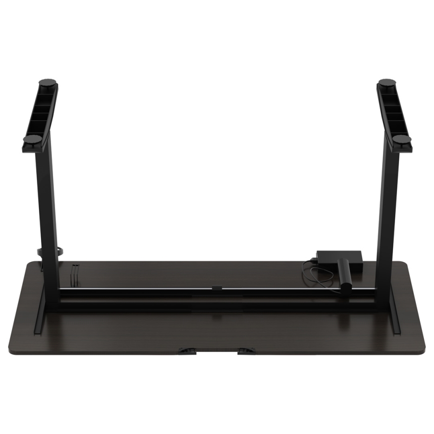 In hoogte verstelbare game tafel CONTROL 140x60 cm bruin/zwart