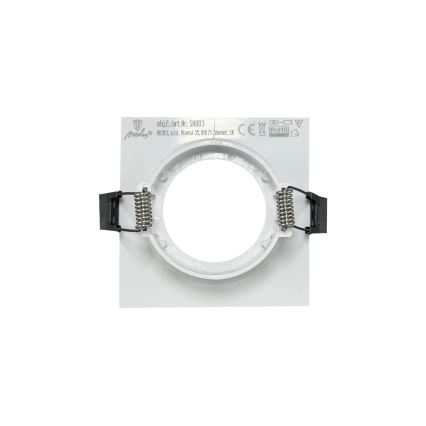 Inboutring voor GU10 inbouwspot 8,6x8,6 cm wit