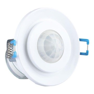 Inbouw bewegingssensor PIR 360° 400W/230V wit