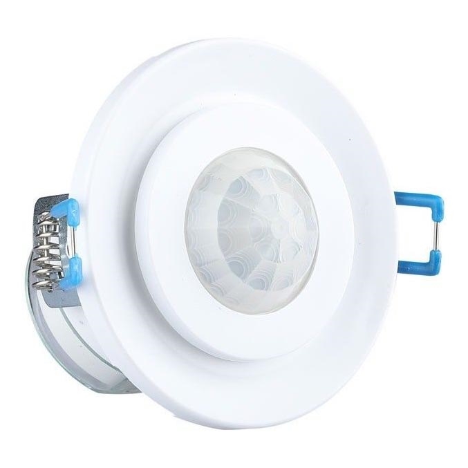 Inbouw bewegingssensor PIR 360° 400W/230V wit