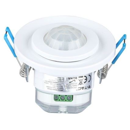 Inbouw bewegingssensor PIR 360° 400W/230V wit