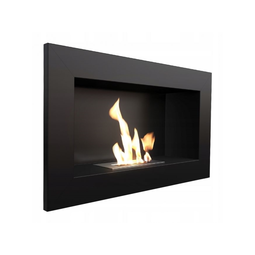 Kratki - Inbouw BIO haard 37,4x64,8 cm 1kW zwart
