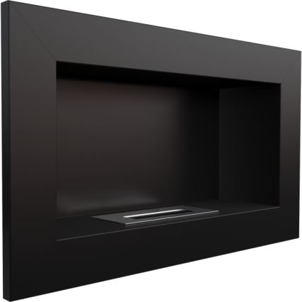 Kratki - Inbouw BIO haard 37,4x64,8 cm 1kW zwart