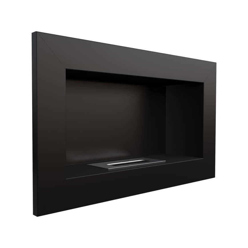 Kratki - Inbouw BIO haard 37,4x64,8 cm 1kW zwart