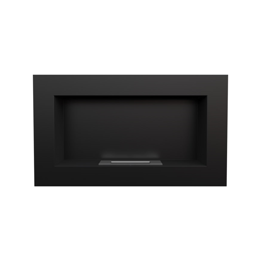Kratki - Inbouw BIO haard 37,4x64,8 cm 1kW zwart