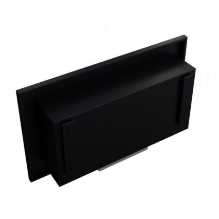 Kratki - Inbouw BIO haard 37,4x64,8 cm 1kW zwart