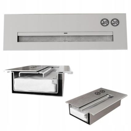 Kratki - Inbouw BIO haard 37,4x64,8 cm 1kW zwart