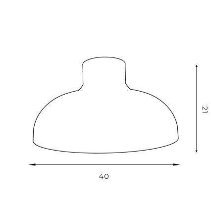 Inbouw Hanglamp BASCA 1xE27/60W/230V