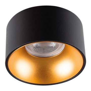 Inbouw Lamp MINI RITI 1xGU10/25W/230V zwart/goud