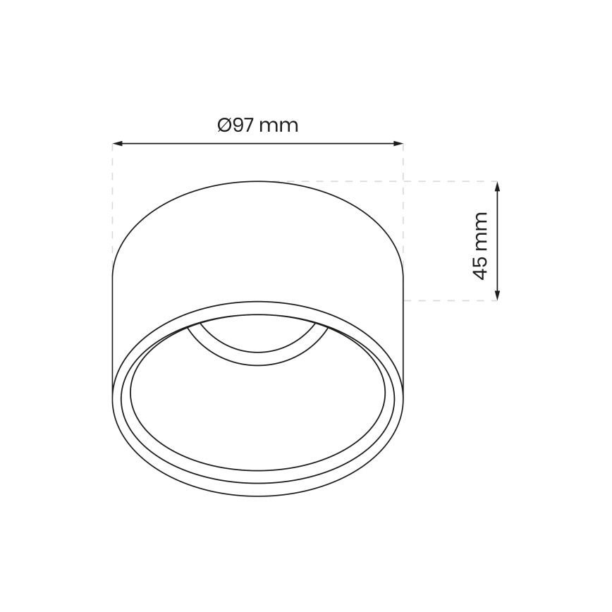 Inbouw Spot BALI 1xGU5,3/MR16/25W/12V rond wit