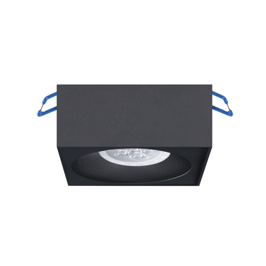 Inbouw Spot BALI 1xGU5,3/MR16/25W/12V vierkant zwart