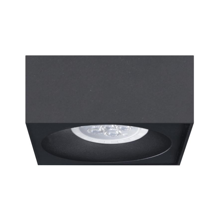 Inbouw Spot BALI 1xGU5,3/MR16/25W/12V vierkant zwart