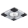 Inbouwlamp DOWNLIGHT 1xGU10/50W chroom / wenge