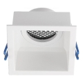 Inbouwlamp GU10 9x9 cm wit