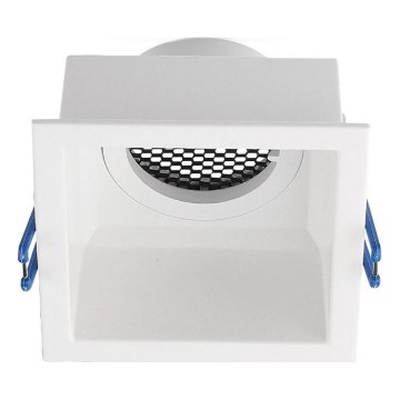Inbouwlamp GU10 9x9 cm wit
