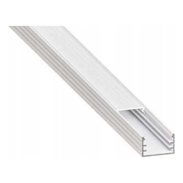 Inbouwprofiel voor LED-strips 1 m, wit