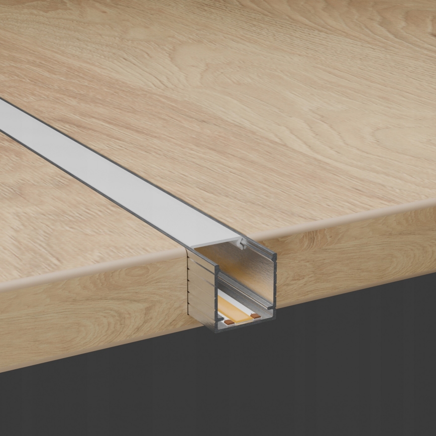 Inbouwprofiel voor LED-strips 1 m wit