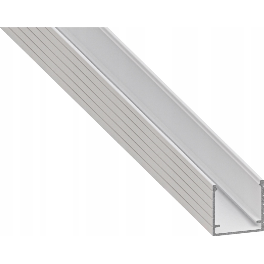 Inbouwprofiel voor LED-strips 1 m wit