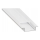 Inbouwprofiel voor LED-strips 1 m wit