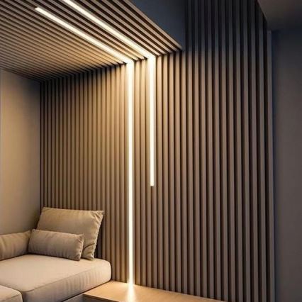 Inbouwprofiel voor LED-strips 1 m, zilver/wit