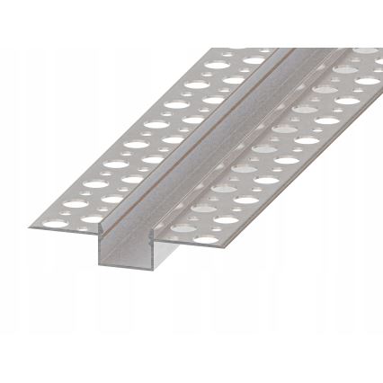 Inbouwprofiel voor LED-strips 1 m, zilver/wit