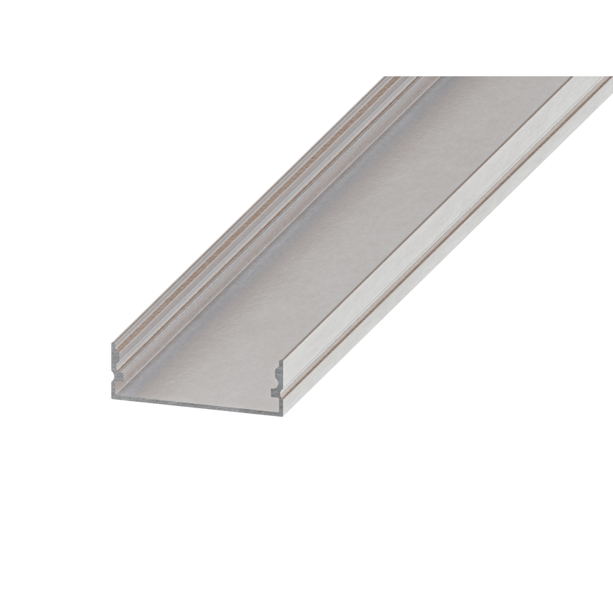 Inbouwprofiel voor LED-strips 1 m zilver/wit