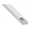 Inbouwprofiel voor LED-strips 1 m zilver/wit